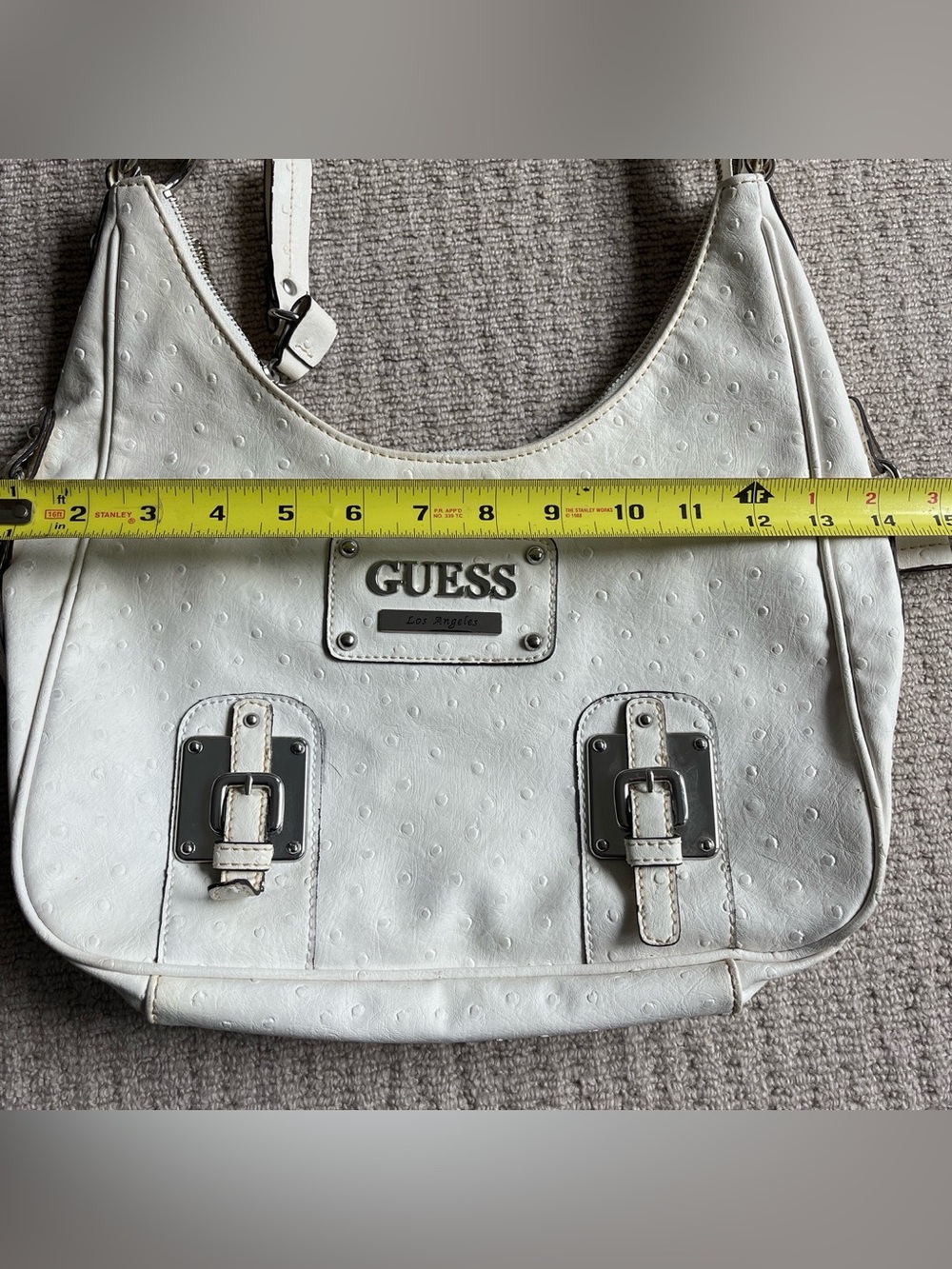 White Guess Faux Leather Bag - Picture 4 of 6